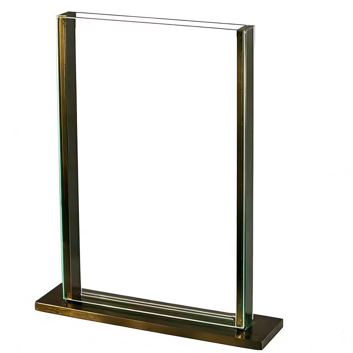 Acrylic Vertical Leak-Proof Stem Vase with Aluminum Frame