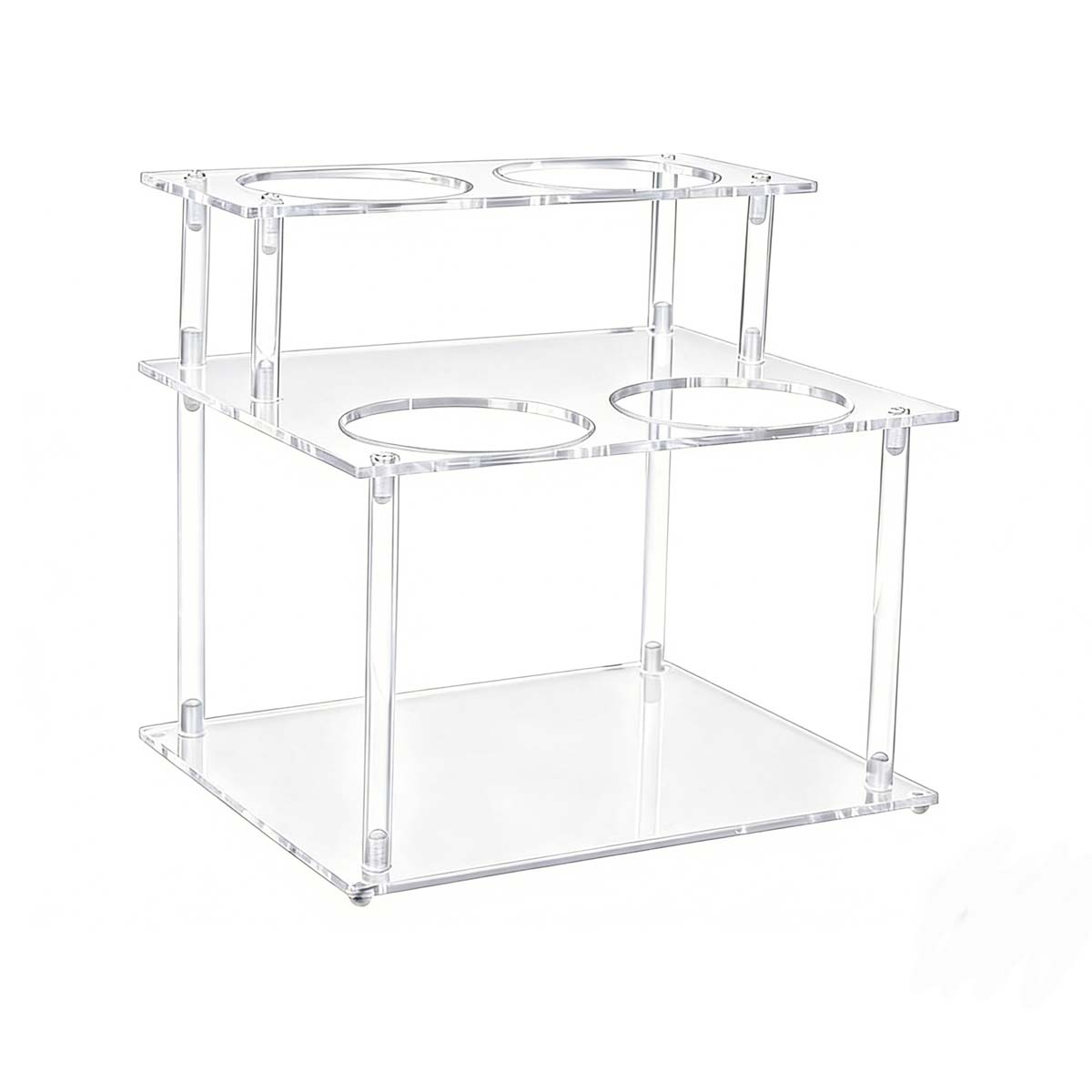 2-Tier Acrylic Wine Bottle Holder