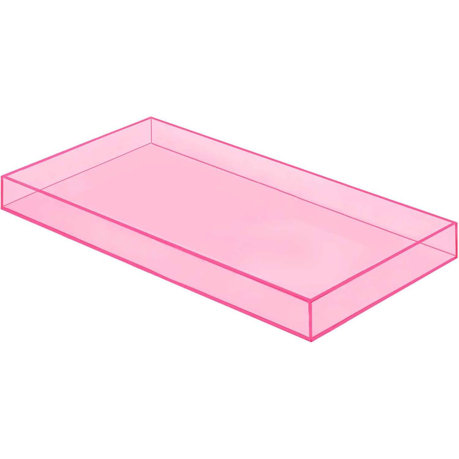 Acrylic Bathroom Vanity Tray for Countertop Organization
