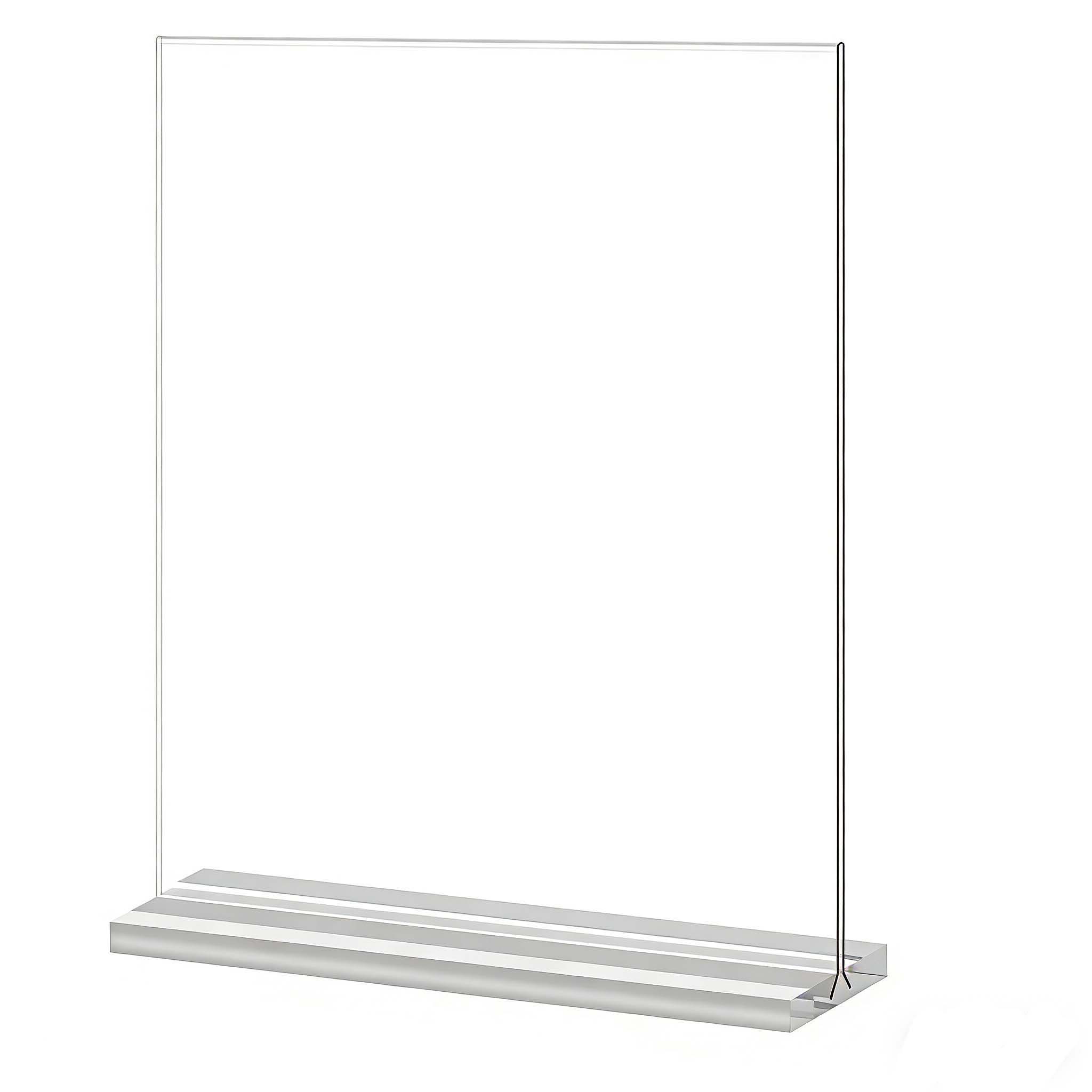  T-Shape Clear Acrylic Sign Holder (Double-Sided)