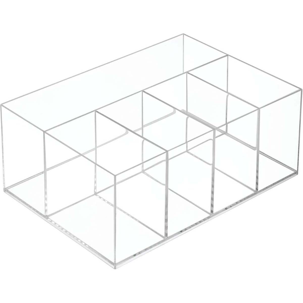 4-Compartment Acrylic Cosmetic & Makeup Organizer