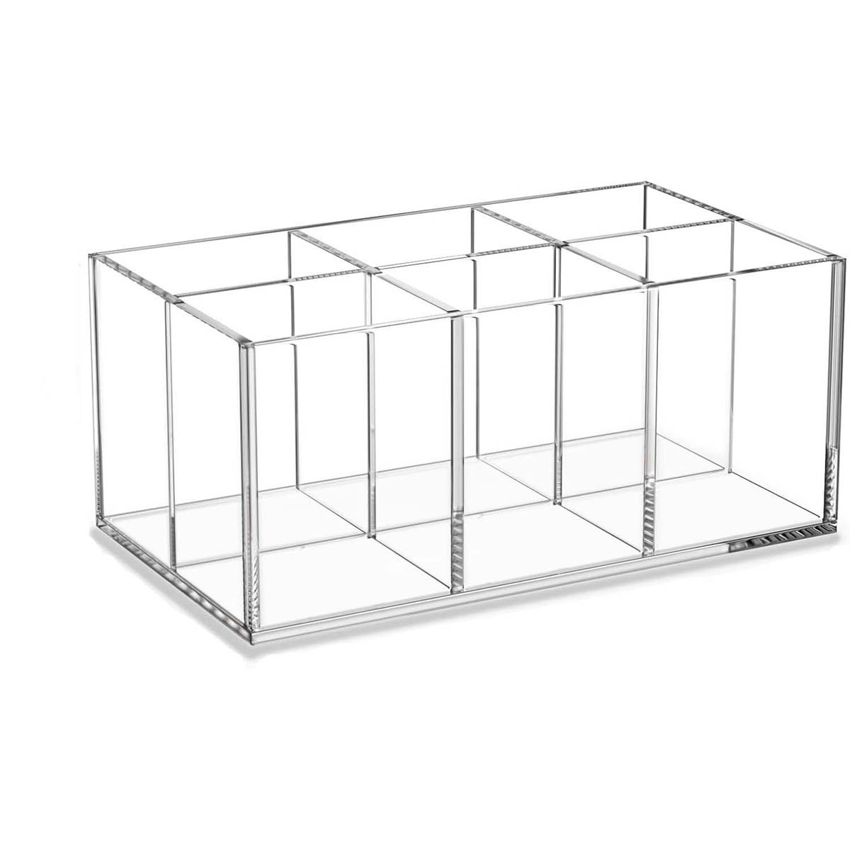 6-Slot Acrylic Makeup Brush Holder
