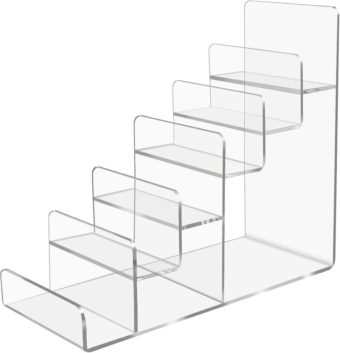 6-Tier Acrylic Retail Display Stand for Cosmetics & Accessories