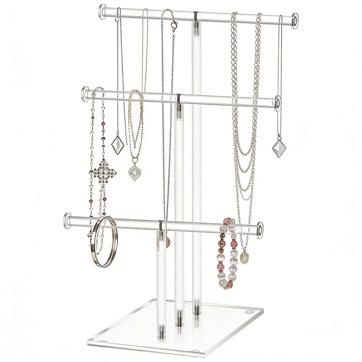 3-Tier Acrylic Necklace & Bracelet Display Stand