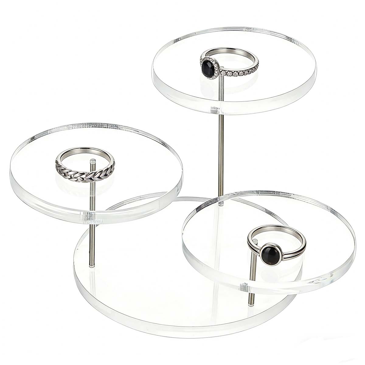 Custom 3-Tier Clear Acrylic Display Risers for Jewellery & Collectibles