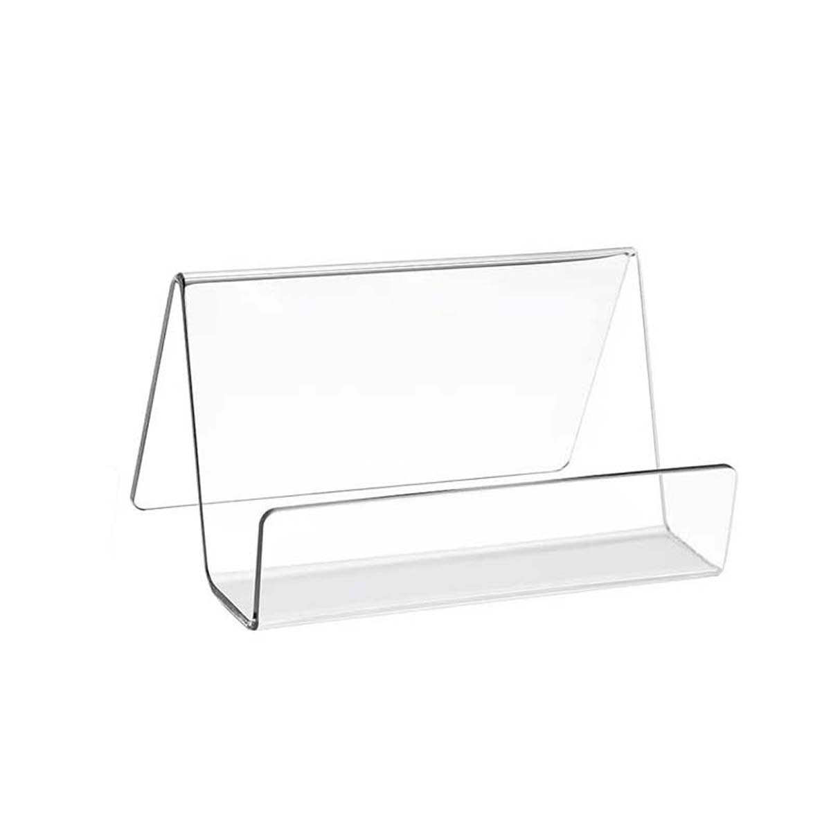Clear Acrylic Desktop Business Card Holder (50 Cards Capacity)