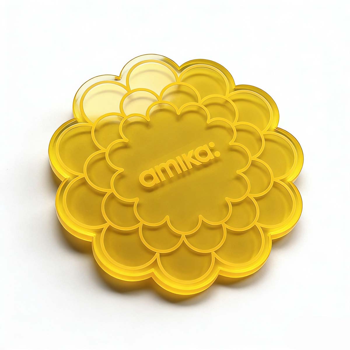 Scalloped Acrylic Coaster