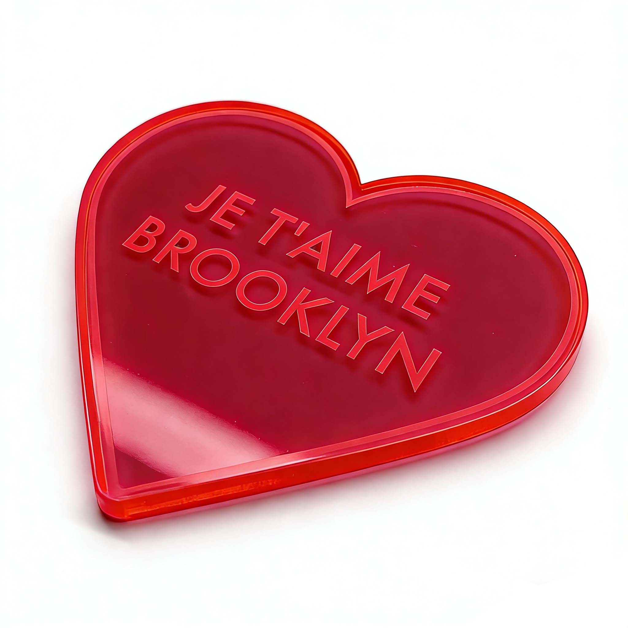 Heart-Shaped Coaster