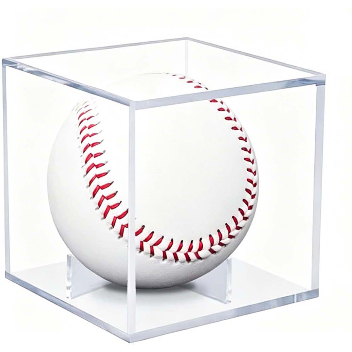 Acrylic Baseball Display Case with UV Protection – Clear Cube for Autographed Baseballs, Memorabilia Storage, and Collectibles