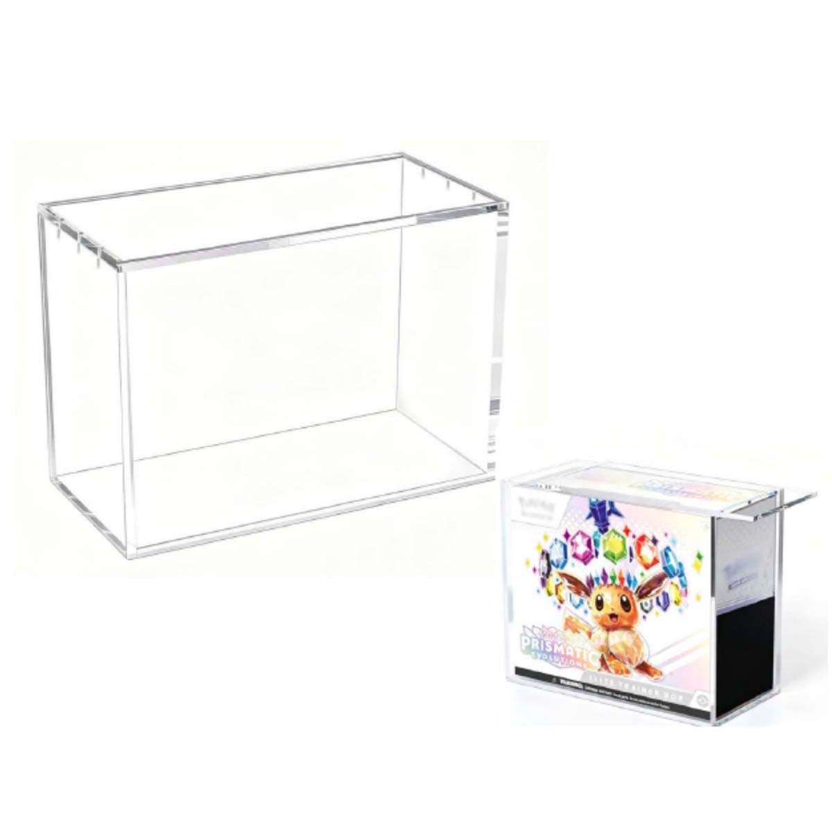  ETB Protector Case – Clear Acrylic Pokemon Elite Trainer Magnetic Closure Display Box