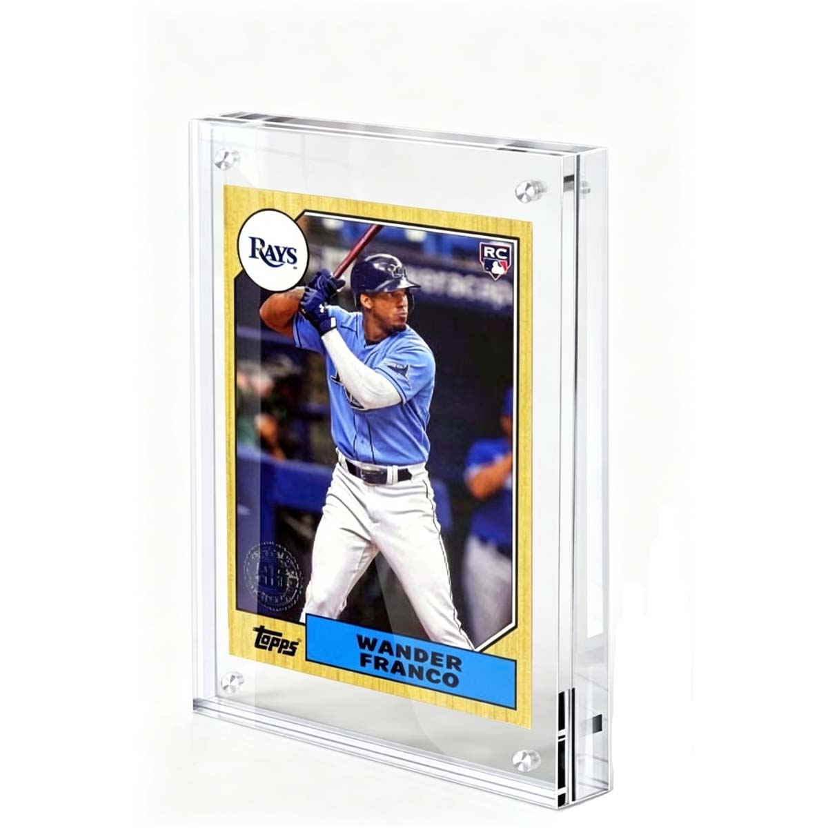 Acrylic Card Frame, Magnetic Trading Card Display for Sports Cards – Desktop Stand, Double-Sided, Horizontal & Vertical