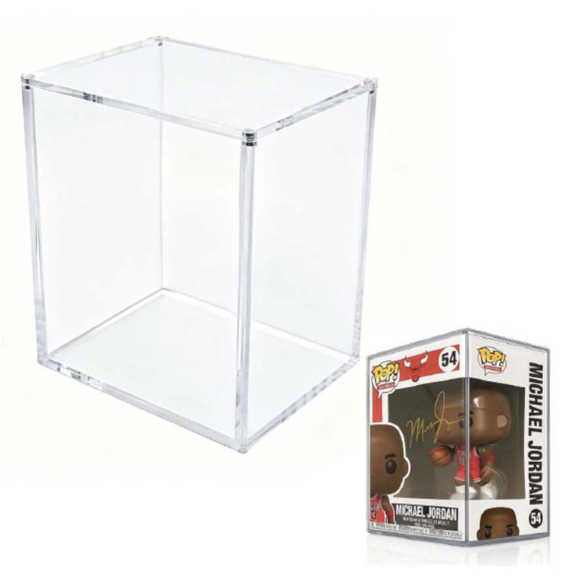 Funko Pop Protector – Thick Hard Acrylic Case for 4" Vinyl Figures, Crystal Clear Display Box with UV Protection, Stackable Design for Collectors, Magnetic Lid